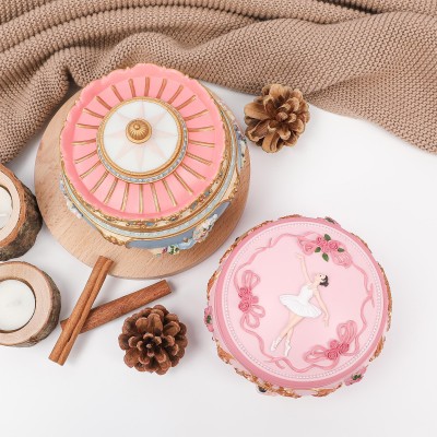 Personalized Carousel And Ballerina Music Box Engraved Name Christmas Gifts