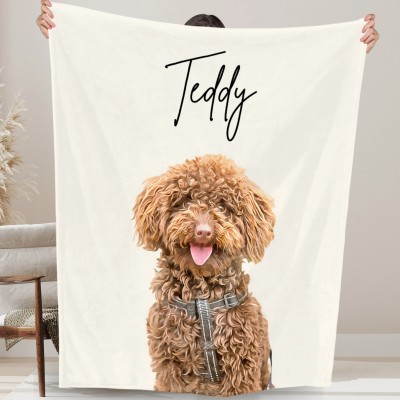 Personalized Pet Memorial Gifts Custom Dog Photo Blanket