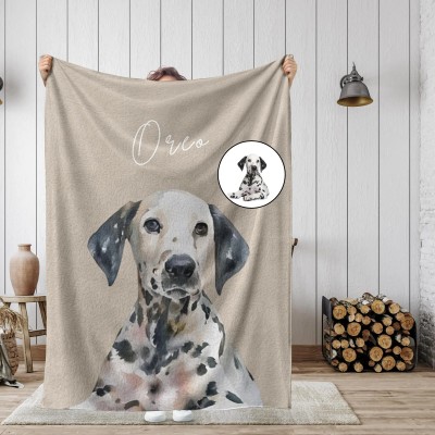 Personalized Pet Memorial Gifts Custom Dog Photo Blanket