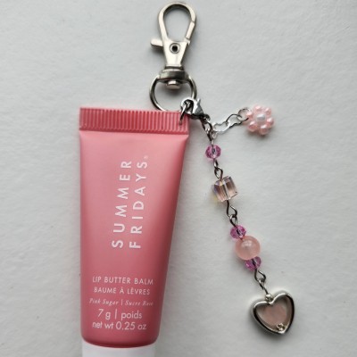 Custom Charm Accessory Trendy Cute Lip Gloss Keychain Perfect Gift For Girlfriend