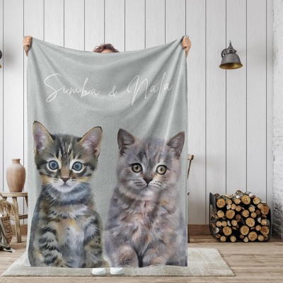 Personalized Pet Memorial Gifts Custom Dog Photo Blanket