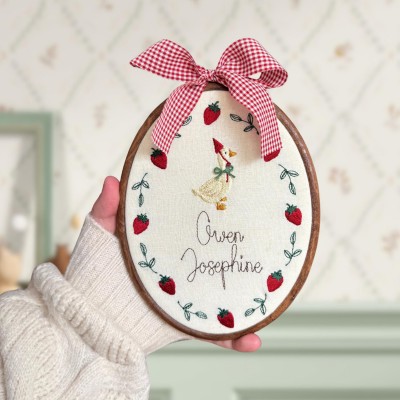 Personalized Embroidered Ornament Baby’s First Christmas Tree Decoration