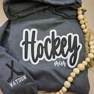 Customized Hockey Glitter Sweatshirt Gifts For Sports Lovers