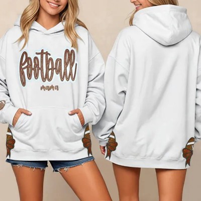 Customized Embroidered Glitter Sweatshirt Gifts For Sports Lovers