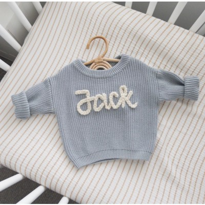 Personalized Children's Sweater With Name Best Gift For Newborn