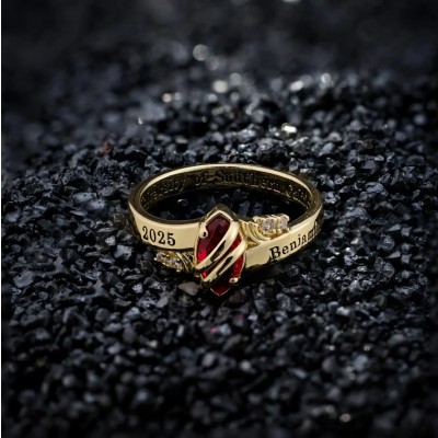 Personalized Name Engraved Graduation Ring Best Gift For Graduates