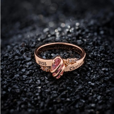 Personalized Name Engraved Graduation Ring Best Gift For Graduates