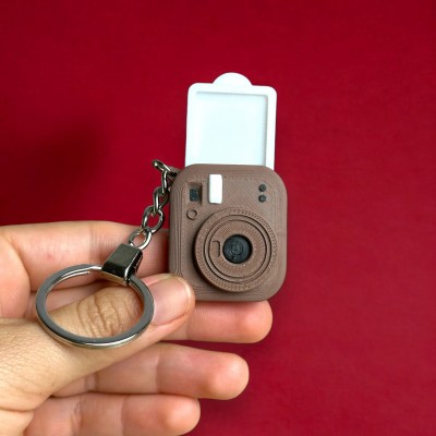 Custom Mini Camera Keychain With Personalized Photo Unique Gift For Photographers