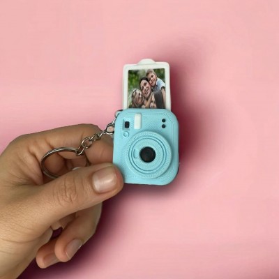 Custom Mini Camera Keychain With Personalized Photo Unique Gift For Photographers