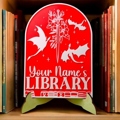 Personalized Retro Book Reading Tracker Best Gift For Book Lover