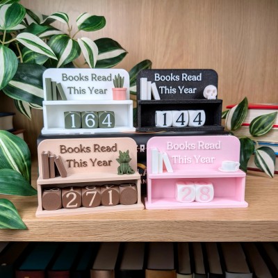 Personalized Retro Book Reading Tracker Best Gift For Book Lover