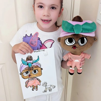 Personalized Children's Doll Turn Your Kids' Photos Into Stuffed Dolls