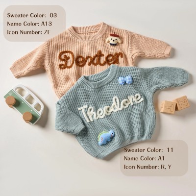 Personalized Children's Sweater And Socks Set With Name