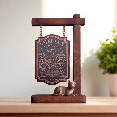 Personalized Retro Book Reading Tracker Best Gift For Book Lover