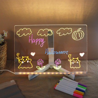 Personalized Children's Acrylic LED Light Drawing Board Best Gift For Kids