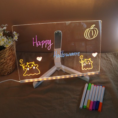 Personalized Children's Acrylic LED Light Drawing Board Best Gift For Kids