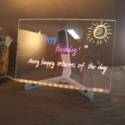 Personalized Children's Acrylic LED Light Drawing Board Best Gift For Kids