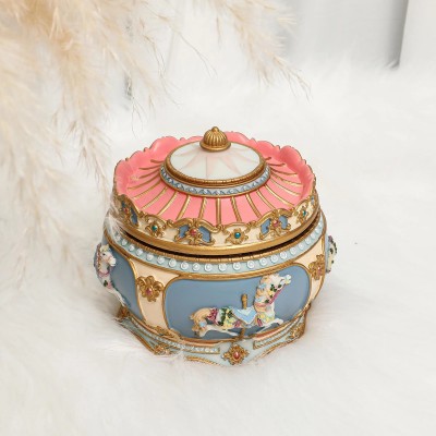 Personalized Carousel And Ballerina Music Box Engraved Name Christmas Gifts