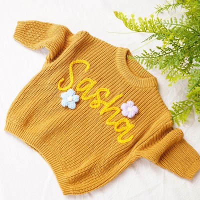 Personalized Children's Sweater With Name Best Gift For Newborn