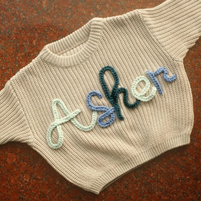 Personalized Children's Sweater With Name Best Gift For Newborn