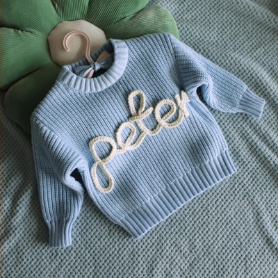 Personalized Children's Sweater With Name Best Gift For Newborn