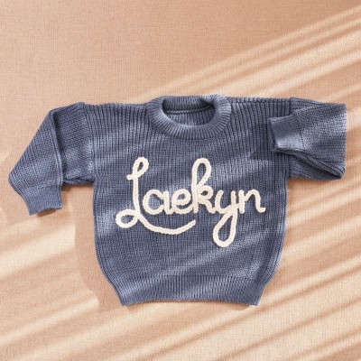 Personalized Children's Sweater With Name Best Gift For Newborn