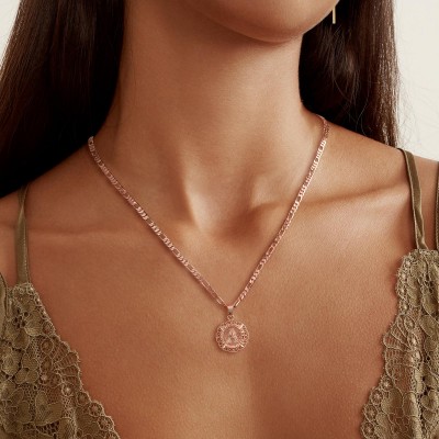 Personalized Dainty Initial Engraved Necklace Best Jewelry Gifts For Women