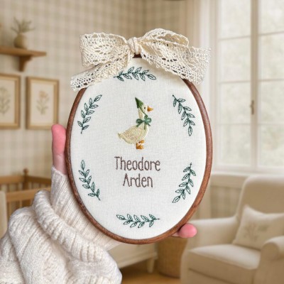Personalized Embroidered Ornament Baby’s First Christmas Tree Decoration