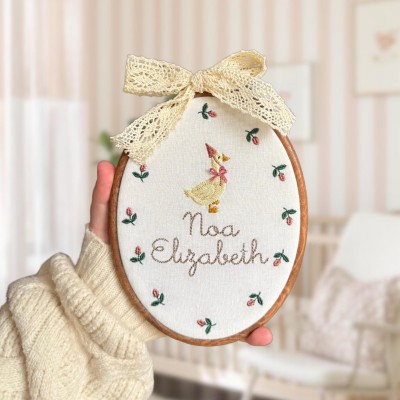 Personalized Embroidered Ornament Baby’s First Christmas Tree Decoration