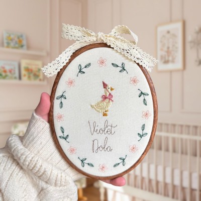 Personalized Embroidered Ornament Baby’s First Christmas Tree Decoration